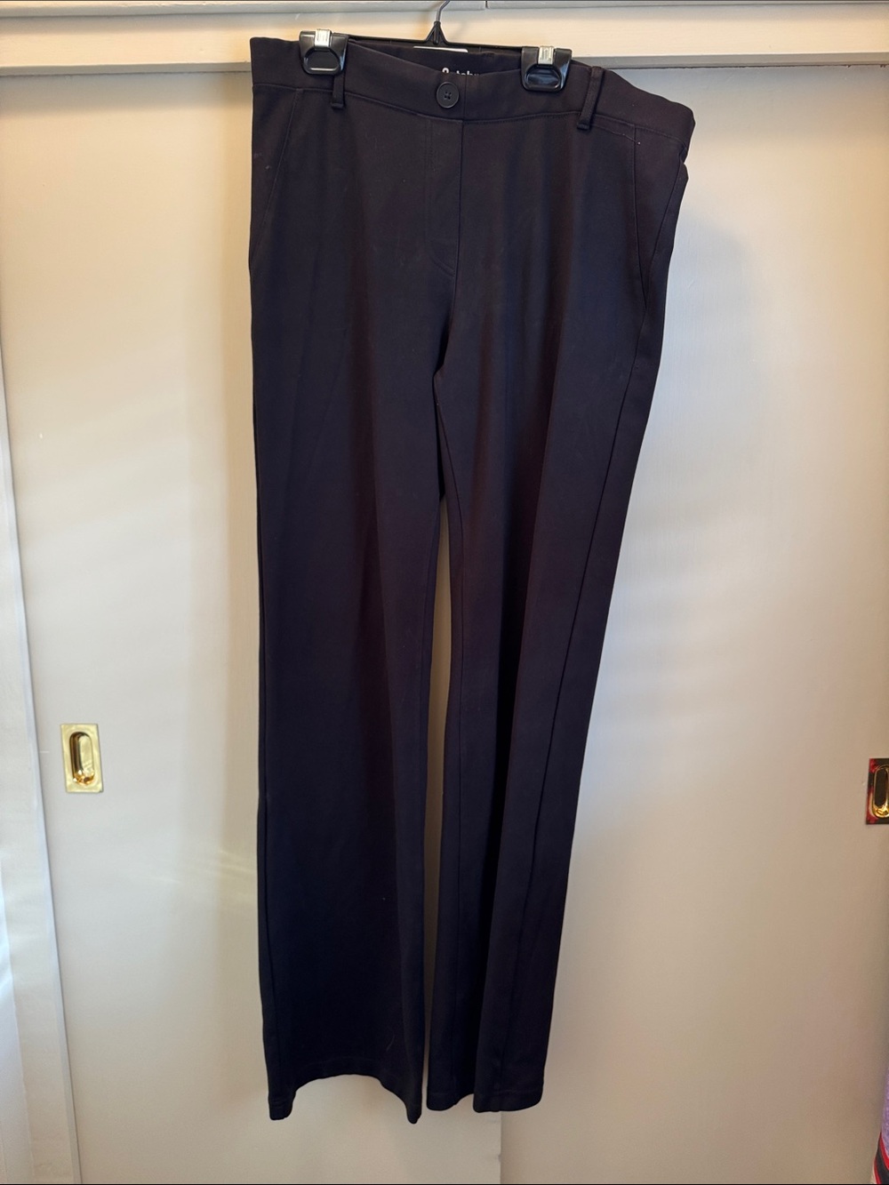 Betabrand Black Women's Dress Trousers - Straight Leg